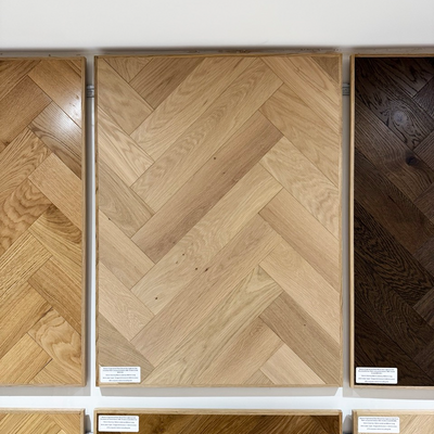 Boston Engineered Real Wood Herringbone Oak Invisible Matt Lacquered